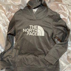 North face women's gray hoodie size medium
